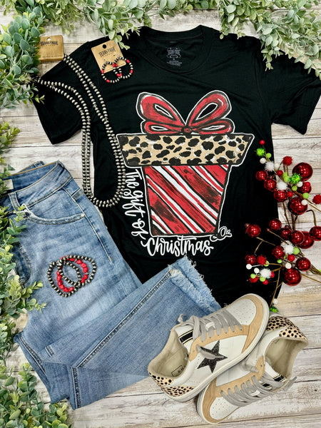 Texas True Threads Callie Ann Stelter Candy Cane Present Tee & Sweatshirt-Tees-Sunshine and Wine Boutique