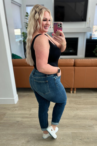 Judy Blue London Midrise Cuffed Boyfriend Jeans - Exclusive