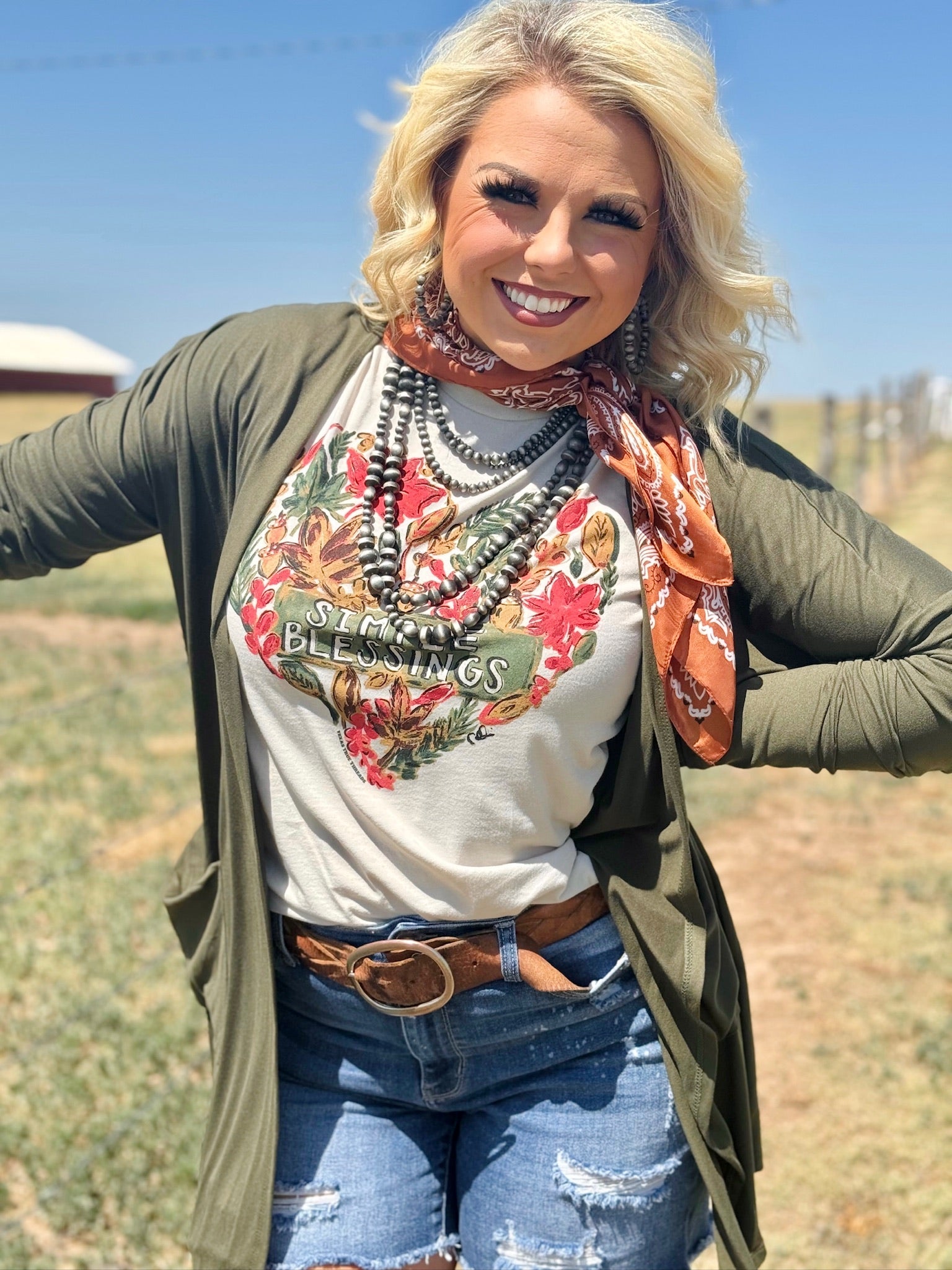 Texas True Threads Simple Blessings Tee - Exclusive-Tees-Sunshine and Wine Boutique