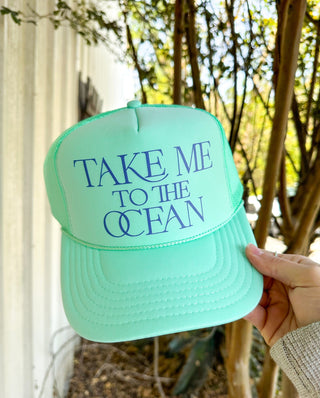 Southern Bliss Take Me To The Ocean Seafoam Otto Trucker Hat