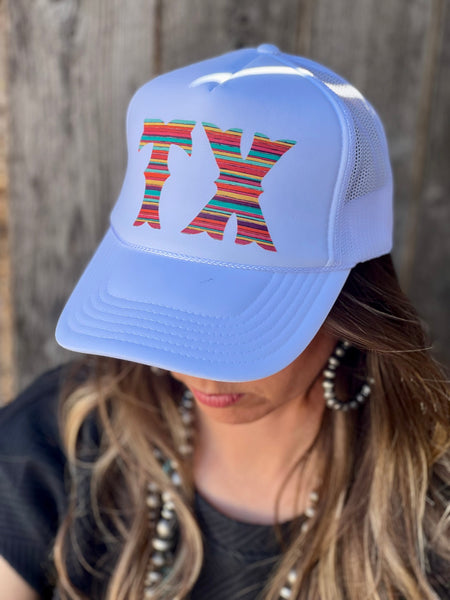 Texas True Threads Serape State Custom Foam Trucker Cap - Exclusive-Hats-Sunshine and Wine Boutique