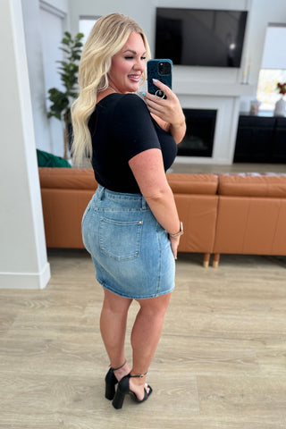 Judy Blue Haley High Rise Control Top Skirt - Exclusive