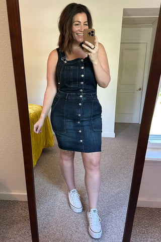 Judy Blue Agnes Denim Overall Dress - Exclusive