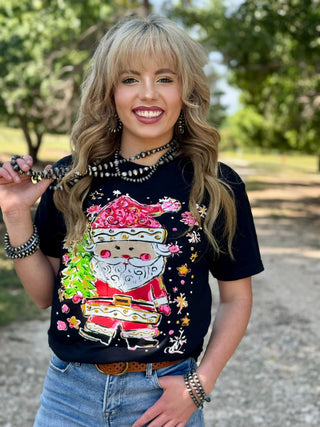 Texas True Threads Callie Ann Stelter Santa Claus Tee