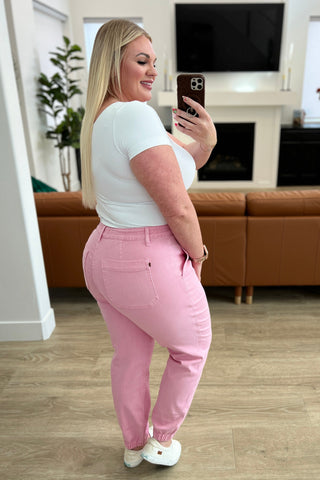 Judy Blue Regina High Rise Garment Dyed Denim Jogger - Exclusive