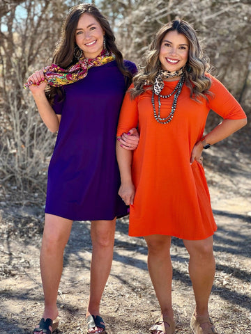 Traci Three-Quarter Sleeve Dress-Dresses-Sunshine and Wine Boutique