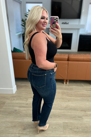 Judy Blue Phillipa High Rise Release Hem Slim Jeans - Exclusive
