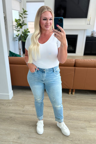 Sam Mid Rise Star Pocket Boyfriend Jeans - Exclusive