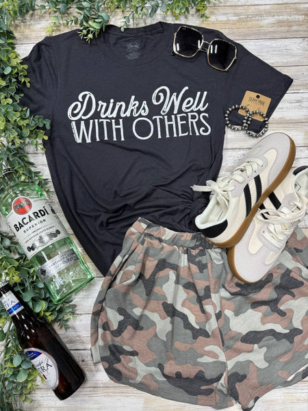 Texas True Threads Camo Print Shorts-Bottoms-Sunshine and Wine Boutique