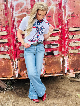 Texas True Threads Patriotic Cowboy Tee