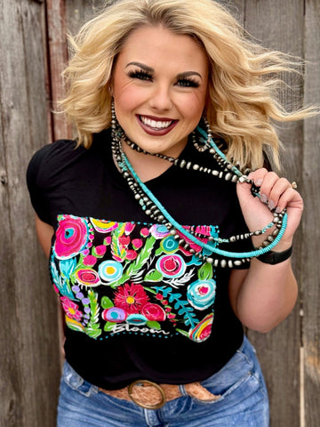 Callie Ann Stelter Bloom Tee - Exclusive-Tees-Sunshine and Wine Boutique