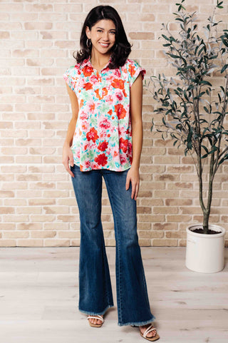 Emily Wonder I Melt With You Collared Blouse