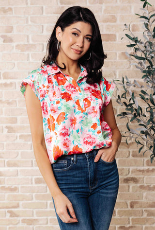Emily Wonder I Melt With You Collared Blouse