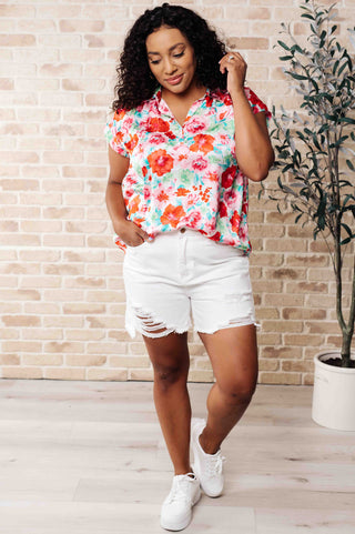 Emily Wonder I Melt With You Collared Blouse