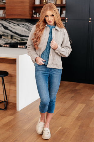 7th Ray In the Right Direction Cable Knit Sweater