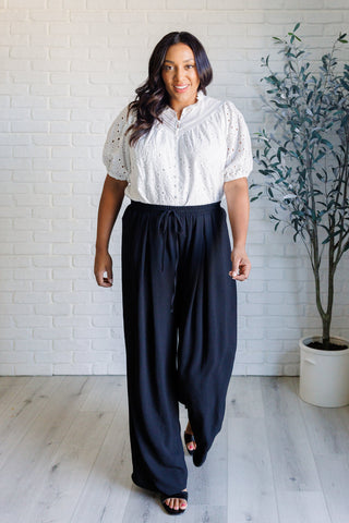 One Eleven North I'll Let You Know Eyelet Lace Blouse