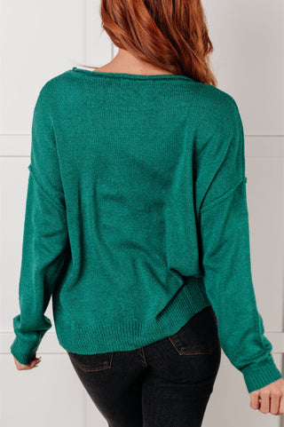 One Eleven North In Stitches Drop Shoulder Sweater