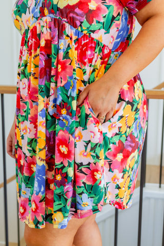 Haptics In The Garden Floral Dress