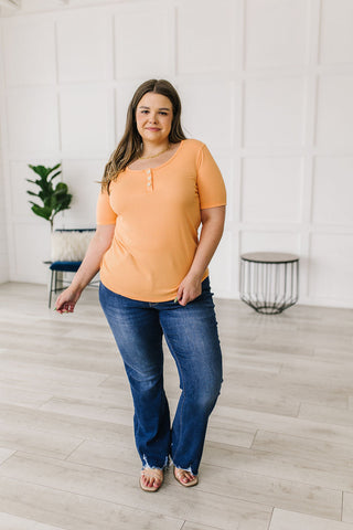 White Birch It Figures Scoop Neck Top