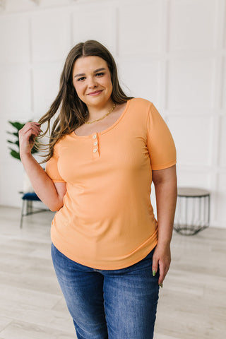 White Birch It Figures Scoop Neck Top