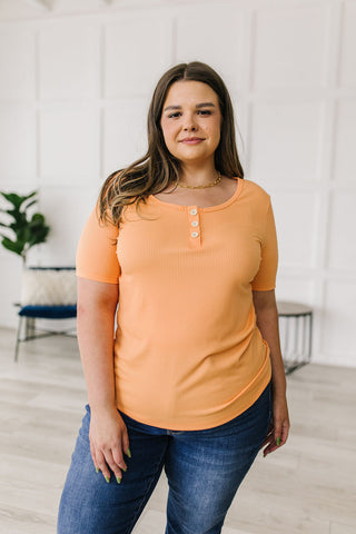 White Birch It Figures Scoop Neck Top