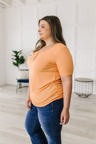 White Birch It Figures Scoop Neck Top