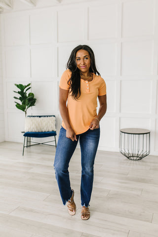White Birch It Figures Scoop Neck Top