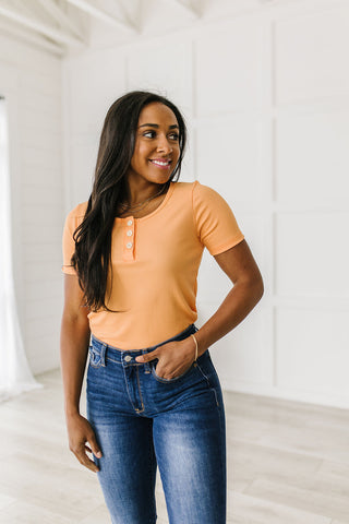 White Birch It Figures Scoop Neck Top