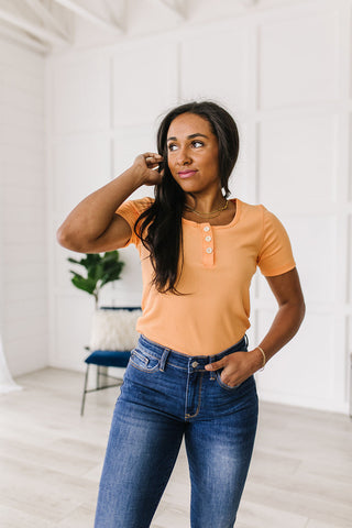 White Birch It Figures Scoop Neck Top