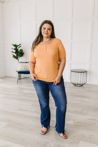 White Birch It Figures Scoop Neck Top