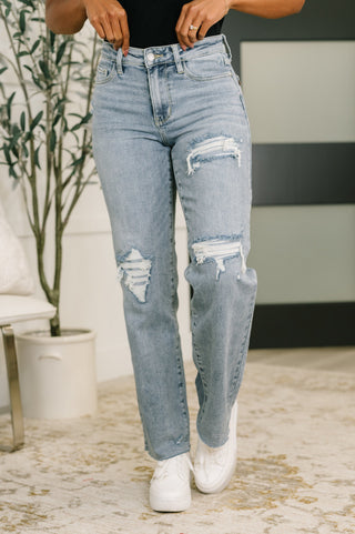 Judy Blue Jade Mid Rise 90's Straight - Exclusive