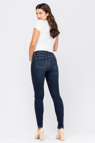 Judy Blue Bloom Maternity Destroyed Skinny Denim Mid Rise 9801