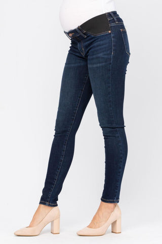 Judy Blue Bloom Maternity Destroyed Skinny Denim Mid Rise 9801