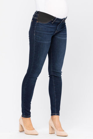 Judy Blue Bloom Maternity Destroyed Skinny Denim Mid Rise 9801