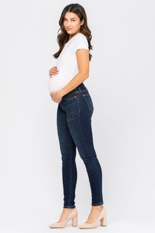 Judy Blue Bloom Maternity Destroyed Skinny Denim Mid Rise 9801