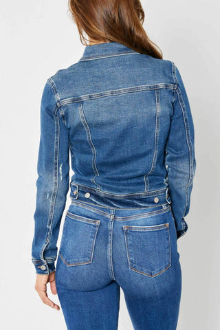 Judy Blue Classic Destroy Denim Jacket 7859
