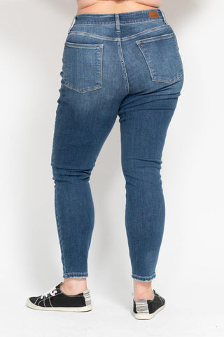 Judy Blue High Rise Button Fly Skinny Denim Jeans 82319