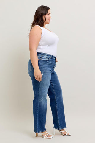 Judy Blue High Waist 90's Straight Denim Jeans 82392