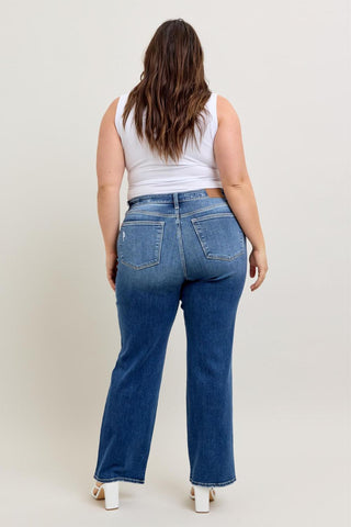 Judy Blue High Waist 90's Straight Denim Jeans 82392