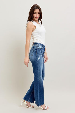 Judy Blue High Waist 90's Straight Denim Jeans 82392