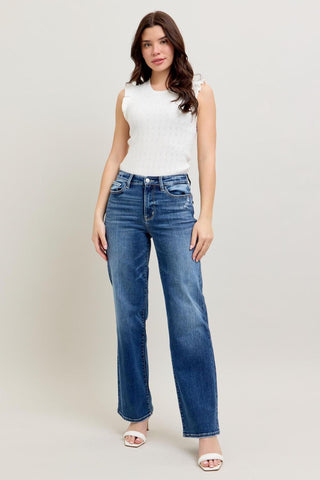 Judy Blue High Waist 90's Straight Denim Jeans 82392