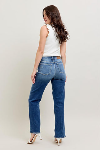 Judy Blue High Waist 90's Straight Denim Jeans 82392