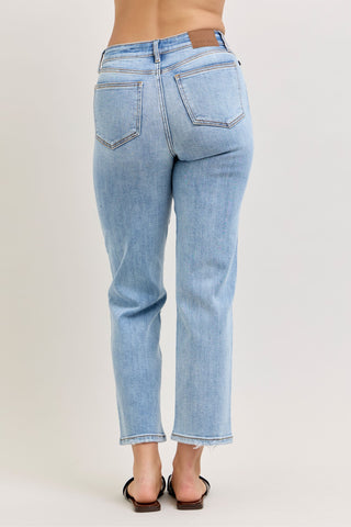 Judy Blue High Waist Ankle Straight Denim Jeans 82713