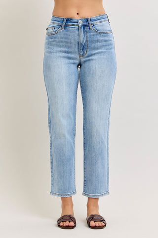 Judy Blue High Waist Ankle Straight Denim Jeans 82713