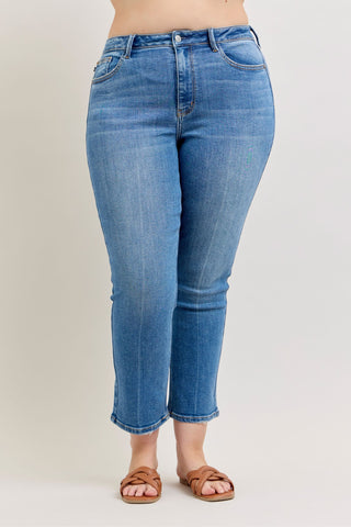 Judy Blue High Waist Ankle Straight Denim Jeans 82714