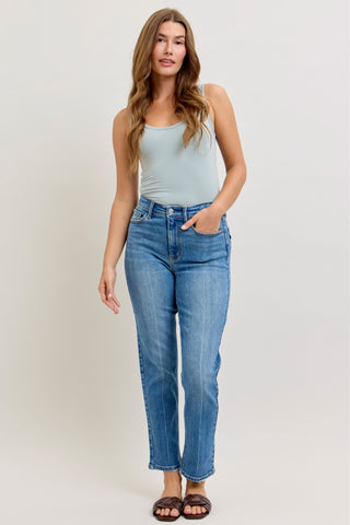 Judy Blue High Waist Ankle Straight Denim Jeans 82714