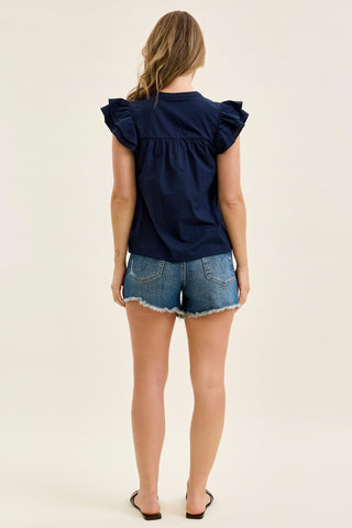 Judy Blue High Waist Button Fly Rigid Magic Cut Off Denim Short 150381