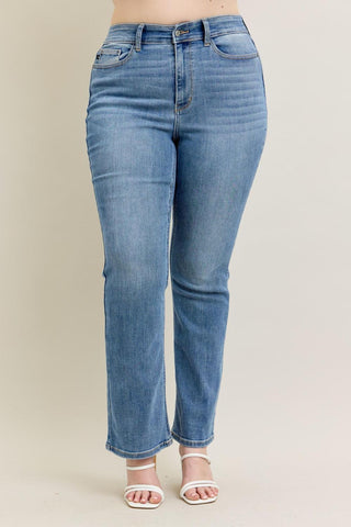 Judy Blue High Waist Classic Contrast Wash Bootcut Denim Jeans 82515