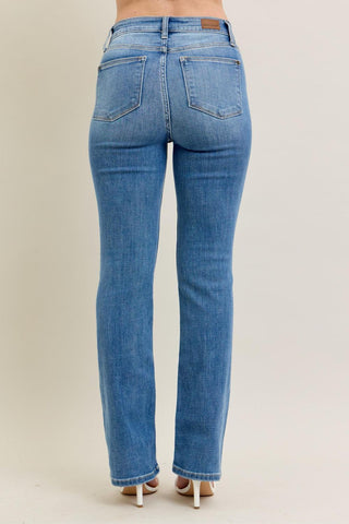 Judy Blue High Waist Classic Contrast Wash Bootcut Denim Jeans 82515