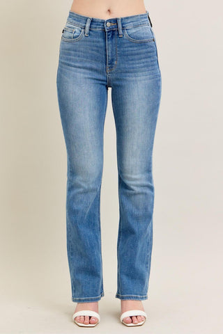 Judy Blue High Waist Classic Contrast Wash Bootcut Denim Jeans 82515